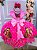 Vestido Infantil Temáticos da Gigi Masha e o Urso Pink - Imagem 4