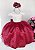 Vestido Infantil Anabru Marsala e Off - Imagem 1