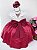 Vestido Infantil Anabru Marsala e Off - Imagem 3