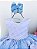 Vestido Giovanella Florido Branco com Azul - Imagem 2