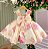 Vestido Infantil Giovanella Florido Amarelo com Rosa - Imagem 3