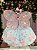Vestido Infantil Giovanella Florido Azul Bebe - Imagem 6