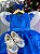Vestido Marie Azul Royal Jardim Encantado Renda Realeza - Imagem 5