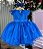 Vestido Marie Azul Royal Jardim Encantado Renda Realeza - Imagem 1