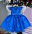 Vestido Marie Azul Royal Jardim Encantado Renda Realeza - Imagem 4