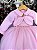 Vestido Menina Bonita Rosa Perolas - Imagem 5