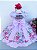 Vestido Juvenil Mimadine Temático Coruja Florido Rosa - Imagem 3