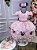 Vestido Infantil Princesa Temático Minnie/Minie Realeza Luxo Rosa Bebê - Imagem 1