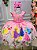 Vestido Juvenil Temáticos da Gigi Princesas Disney Rosa - Imagem 1