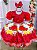 Vestido Infantil Princesa Temático Monica - Imagem 1