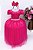Vestido Infantil Enjoy Longo Pink Peito com Renda - Imagem 1