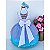 Vestido Infantil Luxinho Temático Sereia Azul - Imagem 7