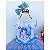 Vestido Infantil Luxinho Temático Sereia Azul - Imagem 6