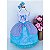 Vestido Infantil Luxinho Temático Sereia Azul - Imagem 5
