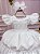 Vestido Infantil Lig Lig Branco Cinto Florzinha - Imagem 3