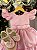 Vestido Infantil Lig Lig Rosa Cinto Florzinha - Imagem 2