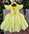 Vestido Infantil Lig Lig Amarelo Cinto Florzinha - Imagem 4