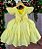 Vestido Infantil Lig Lig Amarelo Cinto Florzinha - Imagem 5