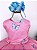 Vestido Bella Child Jardim das Borboletas Rosa - Imagem 3