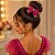Porta Coque Belli Pink Laço Strass - Imagem 1