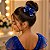 Porta Coque Belli Azul Royal Laço Strass - Imagem 1