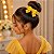 Porta Coque Belli Amarelo Laço Strass - Imagem 1