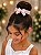 Porta Coque Belli Rosa Bebe Laço Strass - Imagem 1