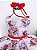 Vestido Juvenil Miss Cherry Florido Vermelho - Imagem 2