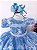 Vestido Enjoy Bebe Azul Bebe Realeza Renda Branca - Imagem 7