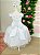 Vestido Marie Longo Manga Princesa Branco - Imagem 5