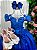 Vestido Marie Longo Manga Princesa Azul Royal - Imagem 4