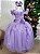 Vestido Marie Longo Manga Princesa Lilas - Imagem 1