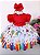 Vestido Marie Vermelho Aquarela ABC - Imagem 1