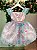 Vestido Princesa Rosa Bebe Jardim Encantado Luxo - Imagem 5
