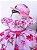Vestido Miss Cherry Chapeu Rosa Florido Pink - Imagem 2