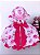 Vestido Miss Cherry Chapeu Rosa Florido Pink - Imagem 3