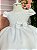 Vestido Lele Encanto Bebe Branco Com Calcinha - Imagem 3