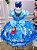 Vestido Infantil Temático da Gigi Frozen Azul - Imagem 4