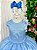 Vestido Marie Longo Azul Bebê Peito Perólas - Imagem 2