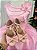 Vestido Marie Longo Rosa Bebê Peito Perólas - Imagem 7