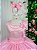 Vestido Marie Longo Rosa Bebê Peito Perólas - Imagem 3