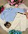 Conjunto Masculino Miss Cherry Social Azul com Calça Palha - Imagem 5
