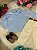 Conjunto Masculino Miss Cherry Social Azul com Calça Palha - Imagem 6
