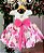 Vestido Banana Club Peito Off Saia Florida Pink - Imagem 3