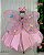 Vestido Infantil Princesa Jardim Encantado Rosa - Imagem 6