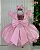 Vestido Infantil Princesa Jardim Encantado Rosa - Imagem 3