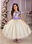 Vestido Marie Saia Off Peito Florido Lilas - Imagem 1