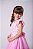 Vestido Marie Jardim Encantado Rosa Bebe Borboleta Branca - Imagem 4