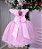 Vestido Marie Jardim Encantado Rosa Bebe Borboleta Branca - Imagem 4