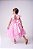 Vestido Marie Jardim Encantado Rosa Bebe Borboleta Branca - Imagem 5